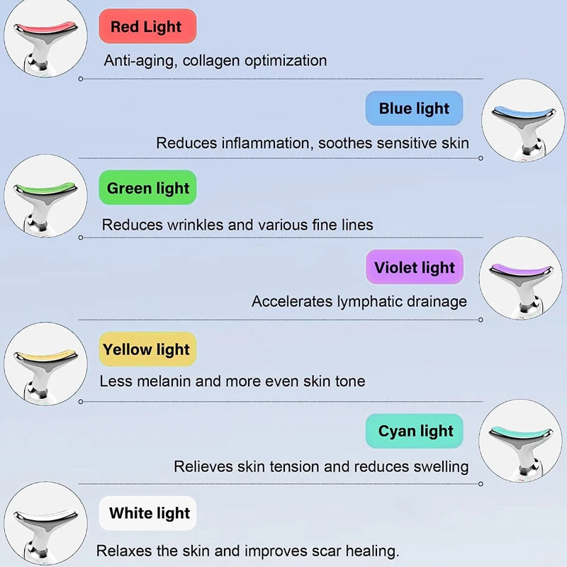 LED Neck and Face Lifting Massager
