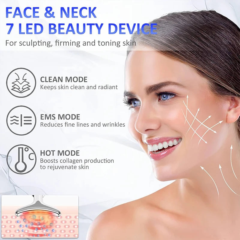 LED Neck and Face Lifting Massager